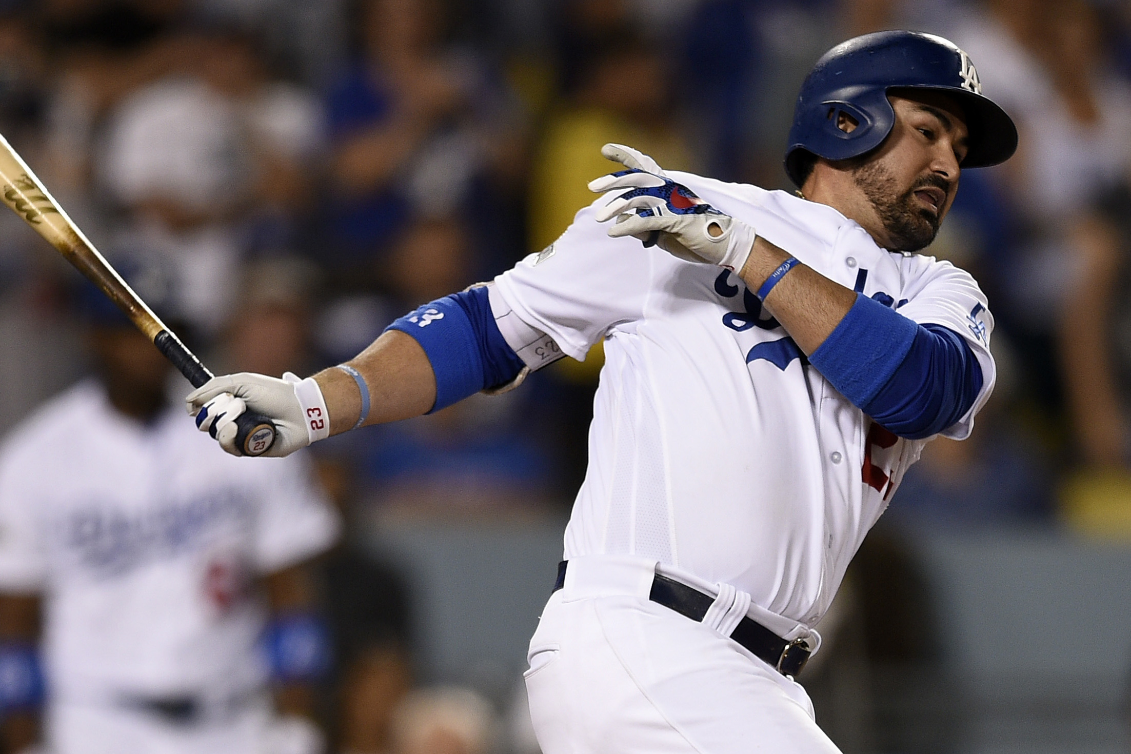 Adrian Gonzalez feels bro's pain after Edgar beaned with ball