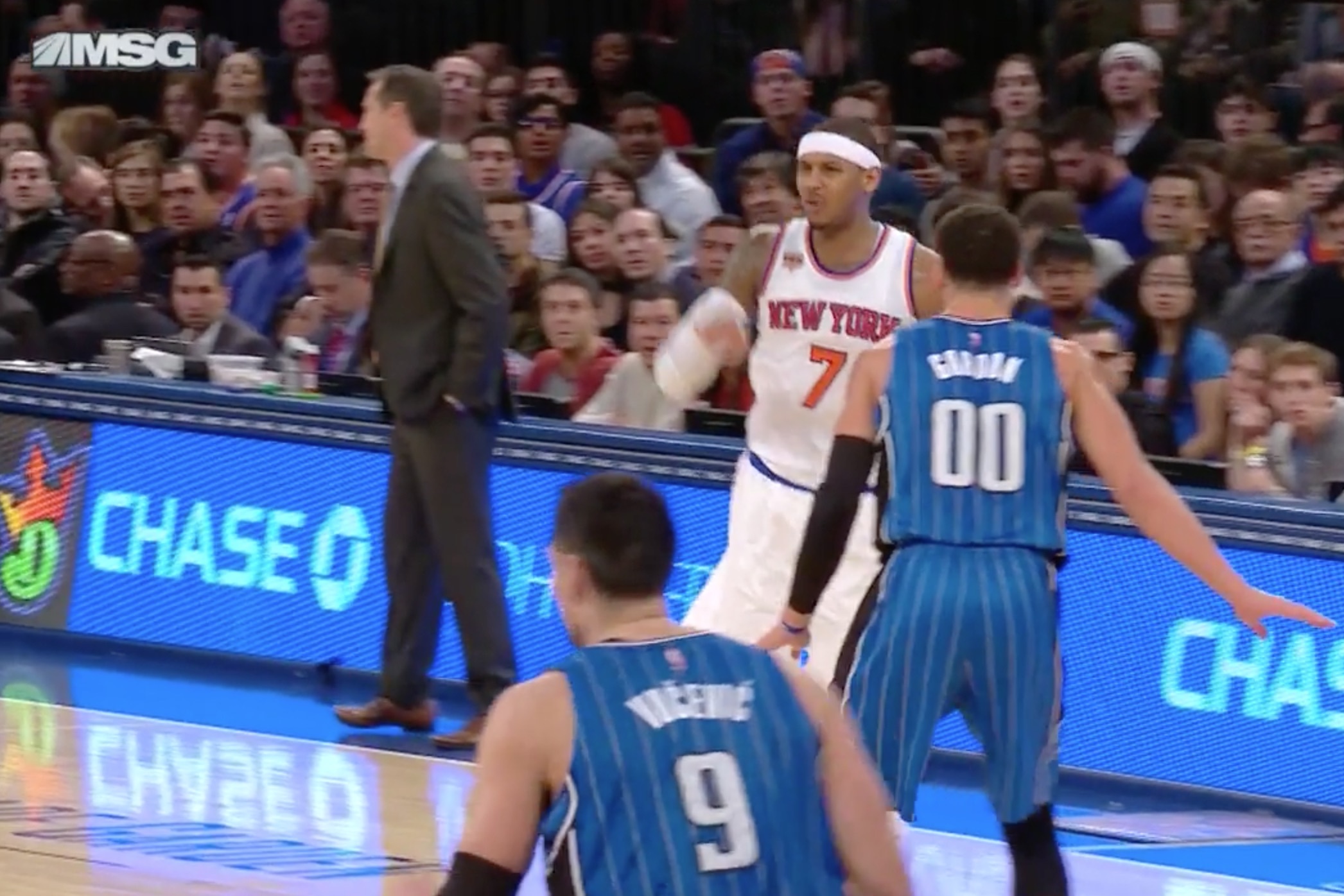 Image result for carmelo anthony jeff hornacek gif