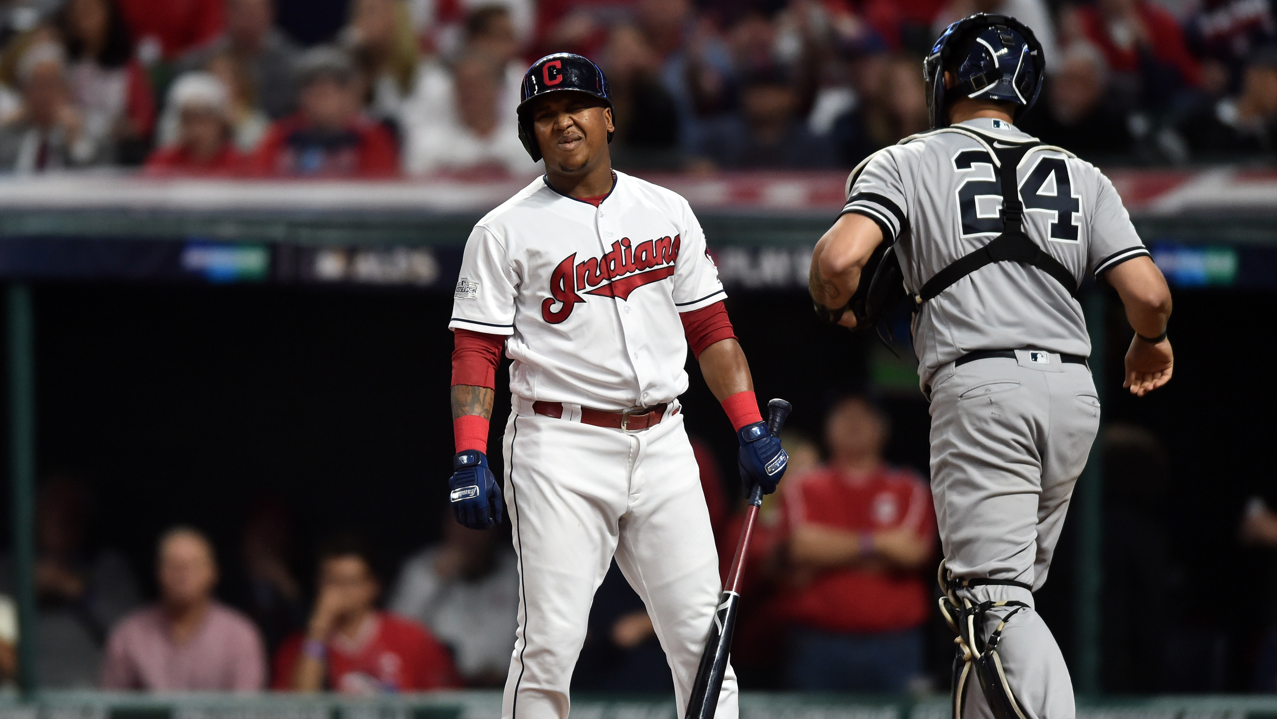 Trevor Bauer, Jay Bruce lead Indians over Yankees in Game 1 of AL