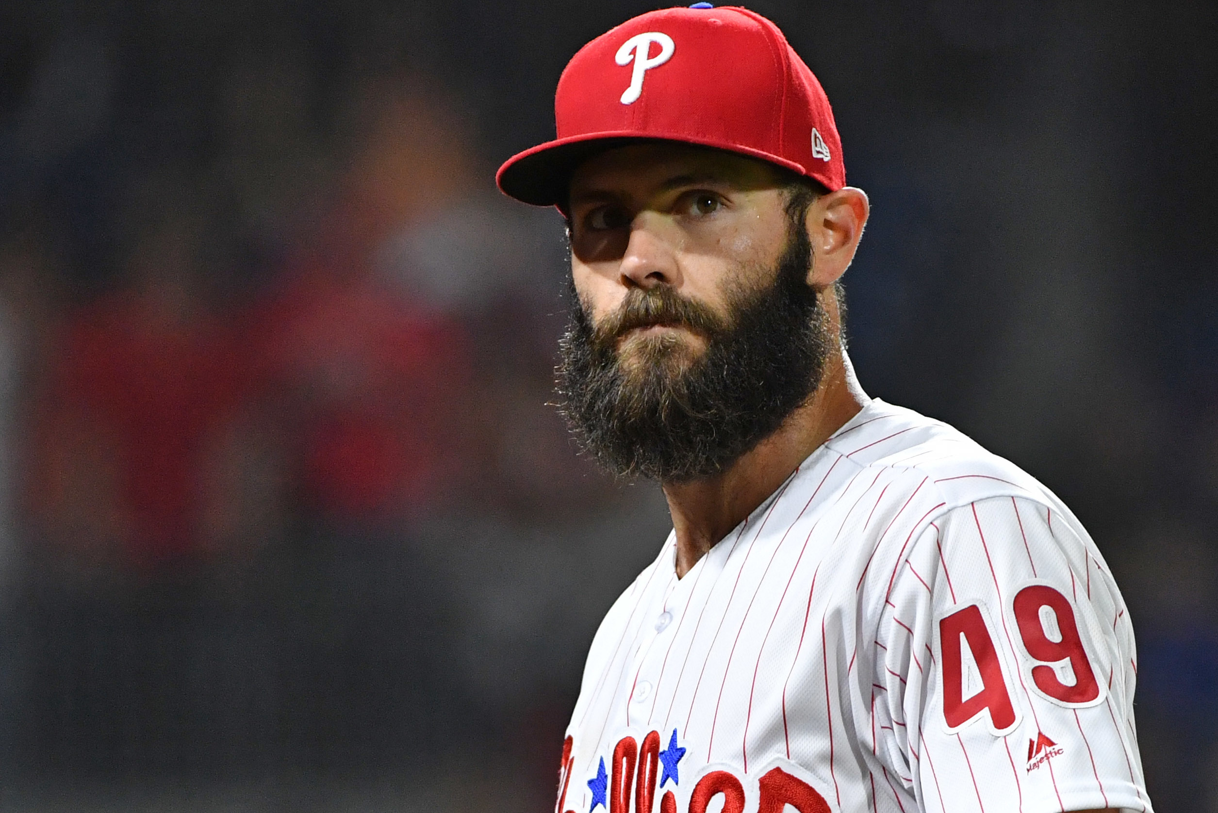 Jake Arrieta shaved his beard off and he looks like a totally different dude