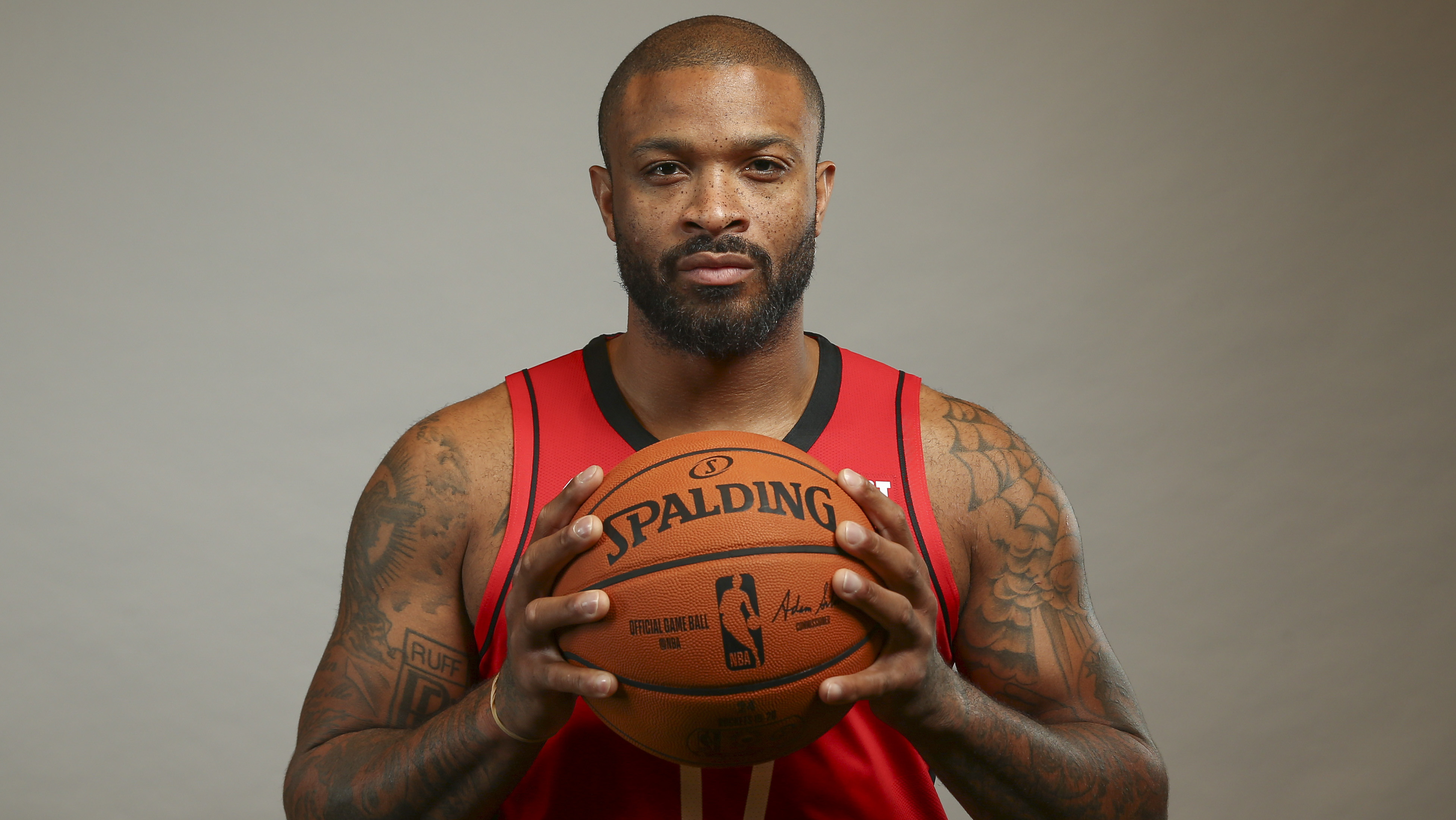 Rockets' P.J. Tucker shows off insane amount of shoes