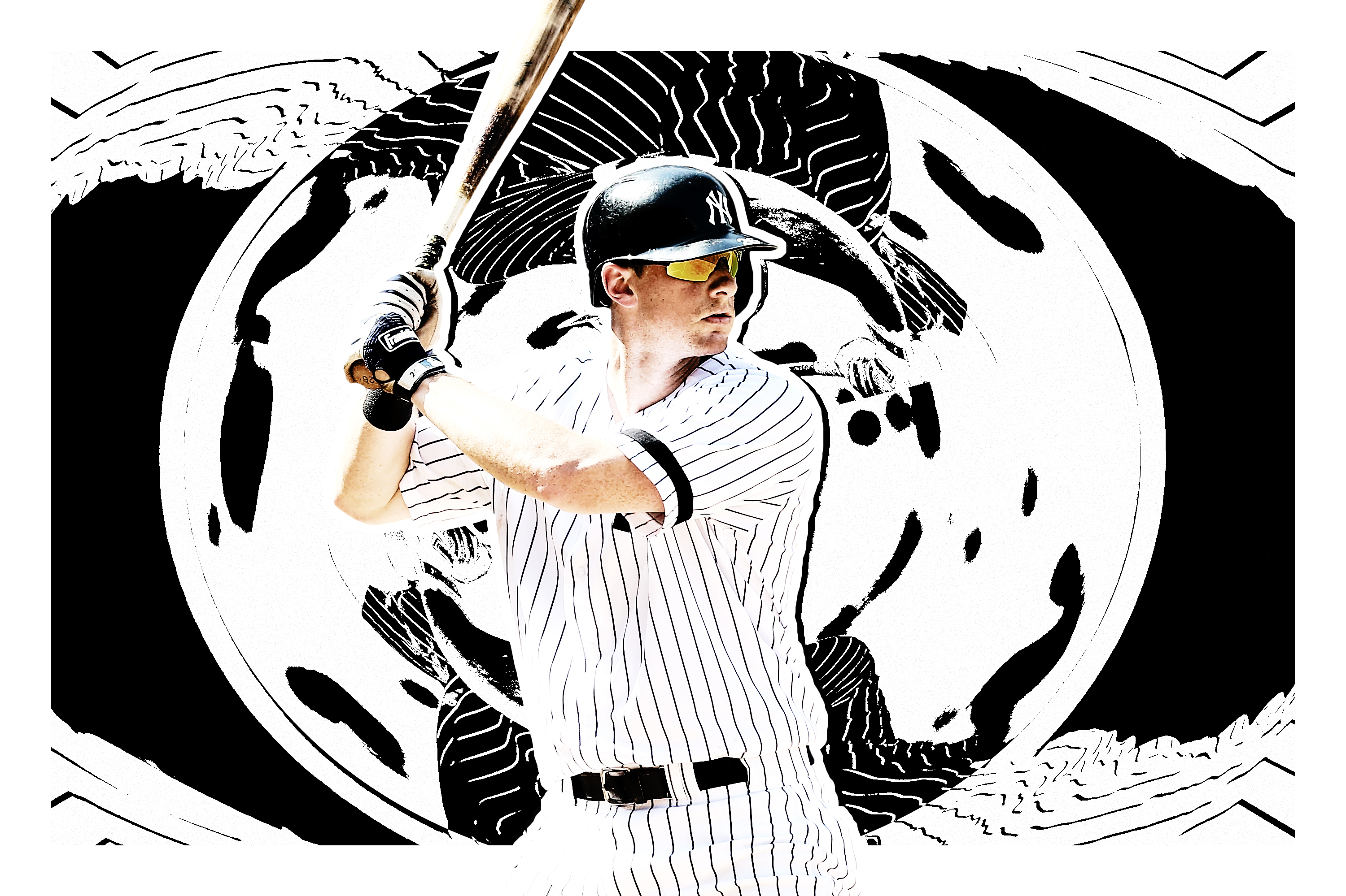  DJ LeMahieu New York Yankees Poster Print, Baseball Player,  ArtWork, Canvas Art, Real Player, DJ LeMahieu Decor, Posters for Wall SIZE  24''x32'' (61x81 cm) : Sports & Outdoors