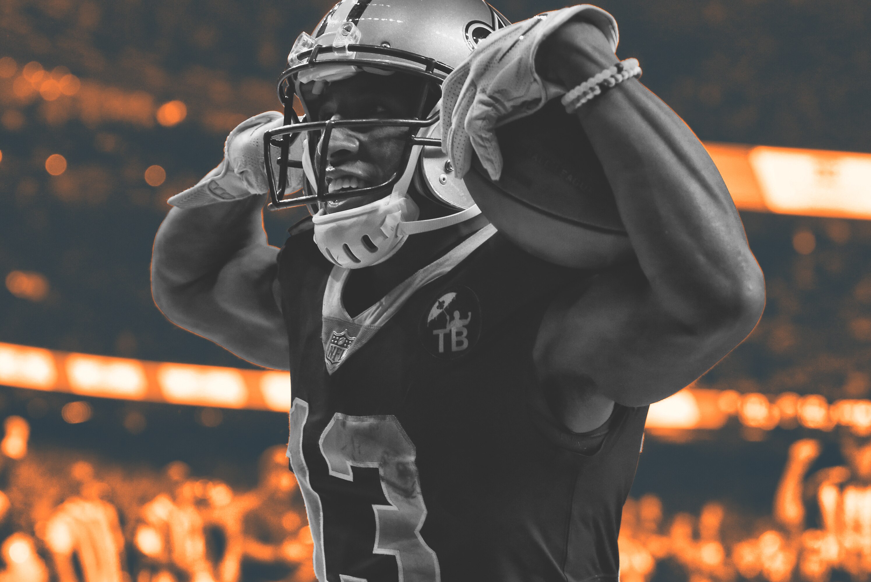 saints football receiver gloves