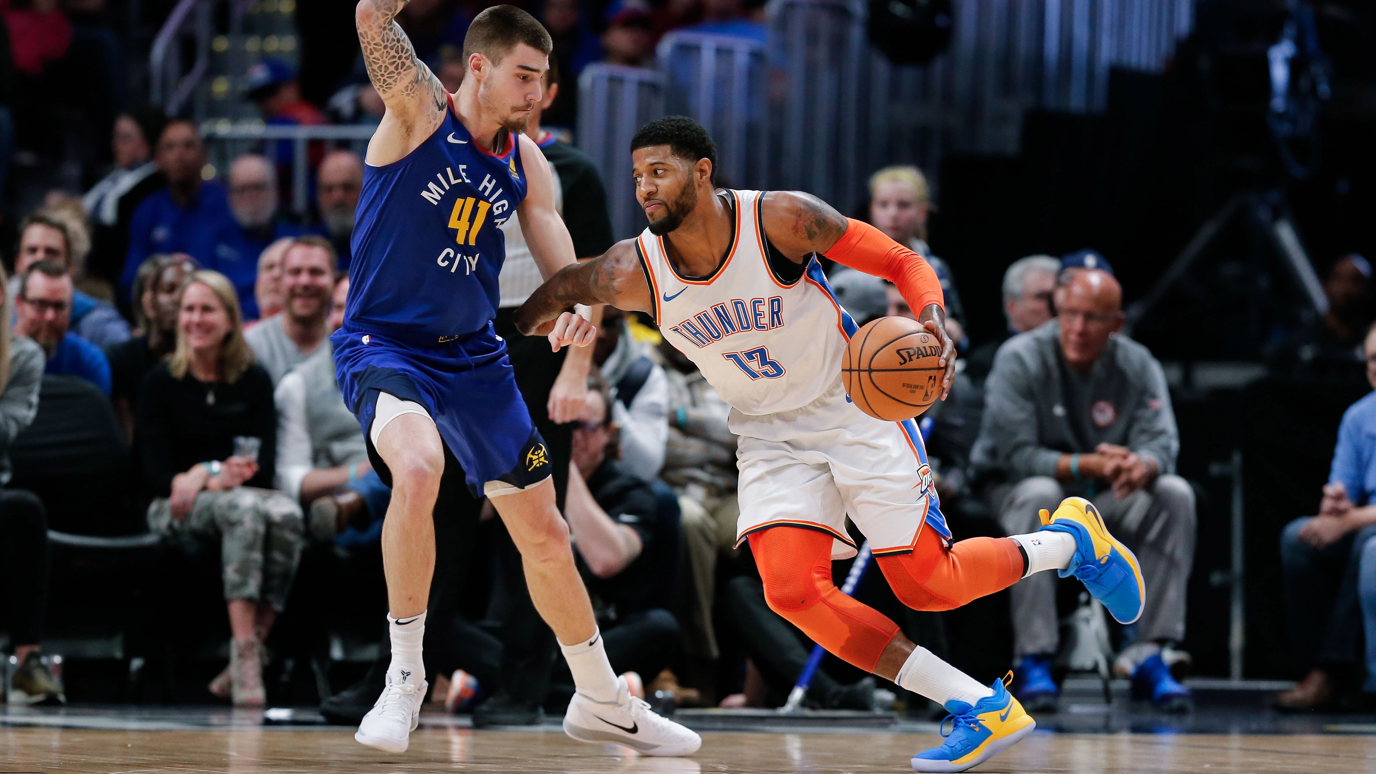 paul george wearing pg 2.5