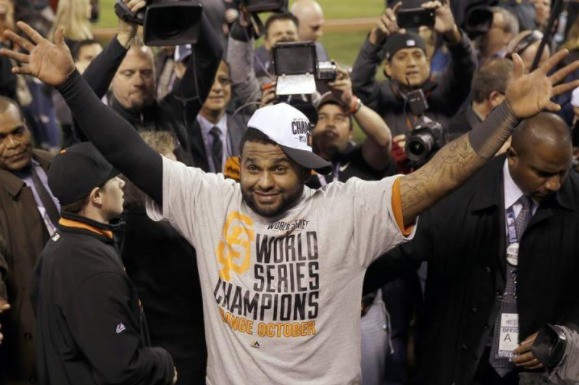 What did Pablo Sandoval do with the final out ball from the 2014 World  Series? – The Mercury News