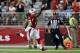 GLENDALE, AZ - SEPTEMBER 15: Running back Andre Ellington #38 of the Arizona Cardinals scores a touchdown against the Detroit Lions in the first half at University of Phoenix Stadium on September 15, 2013 in Glendale, Arizona. The Cardinals defeated the