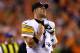 CINCINNATI, OH - SEPTEMBER 16: Quarterback Ben Roethlisberger #7 of the Pittsburgh Steelers smiles on the sideline in the second quarter against the Cincinnati Bengals at Paul Brown Stadium on September 16, 2013 in Cincinnati, Ohio. (Photo by Andy Lyons
