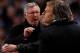 MANCHESTER, ENGLAND - APRIL 30: Manchester United Manager Sir Alex Ferguson clashes with Manchester City Manager Roberto Mancini (R) during the Barclays Premier League match between Manchester City and Manchester United at the Etihad Stadium on April 30,