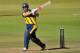 SOUTHAMPTON, ENGLAND - SEPTEMBER 07: Jim Allenby of Glamorgan hits out during the Yorkshire Bank 40 Semi Final match between Hampshire and Glamorgan at Ageas Bowl Cricket Ground on September 07, 2013 in Southampton, England. (Photo by Mike Hewitt/Getty