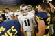 ANN ARBOR, MI - SEPTEMBER 07: Tommy Rees #11 of the Notre Dame Fighting Irish works his way off the field after a 41-30 loss to the Michigan Wolverines at Michigan Stadium on September 7, 2013 in Ann Arbor, Michigan. (Photo by Gregory Shamus/Getty Images