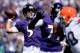 BALTIMORE, MD - SEPTEMBER 15: Joe Flacco #5 of the Baltimore Ravens throws a pass in the first half during a game against the Cleveland Browns at M&T Bank Stadium on September 15, 2013 in Baltimore, Maryland. (Photo by Patrick McDermott/Getty Images)