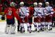 May 13, 2013; Washington, DC, USA; New York Rangers left wing Rick Nash (61) shakes hands with Washington Capitals goalie Braden Holtby (70) after game seven of the first round of the 2013 Stanley Cup Playoffs at the Verizon Center. The Rangers won 5-0 an