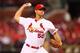ST. LOUIS, MO - SEPTEMBER 13: Starter Adam Wainwright #50 of the St. Louis Cardinals pitcher's mound in the first inning at Busch Stadium on September 13, 2013 in St. Louis, Missouri. (Photo by Dilip Vishwanat/Getty Images)