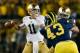 ANN ARBOR, MI - SEPTEMBER 07: Tommy Rees #11 of the Notre Dame Fighting Irish passes in the first quarter during the game against the Michigan Wolverines at Michigan Stadium on September 7, 2013 in Ann Arbor, Michigan. (Photo by Gregory Shamus/Getty Ima