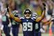 Sep 15, 2013; Seattle, WA, USA; Seattle Seahawks wide receiver Doug Baldwin (89) celebrates after the Seahawks scored a touchdown against the San Francisco 49ers during the 2nd half at CenturyLink Field. Seattle defeated San Francisco 29-3. Mandatory Cred