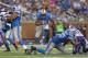 DETROIT, MI - SEPTEMBER 08: Reggie Bush #21 of the Detroit Lions runs for a short gain during the second quarter of the game against the Minnesota Vikings at Ford Field on September 8, 2013 in Detroit, Michigan. (Photo by Leon Halip/Getty Images)