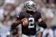 OAKLAND, CA - SEPTEMBER 15: Terrelle Pryor #2 of the Oakland Raiders drops back to pass against the Jacksonville Jaguars during the first quarter at O.co Coliseum on September 15, 2013 in Oakland, California. (Photo by Thearon W. Henderson/Getty Images)