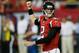 ATLANTA, GA - SEPTEMBER 15: Matt Ryan #2 of the Atlanta Falcons reacts after a first down in the final seconds of their 31-24 win over the St. Louis Rams at Georgia Dome on September 15, 2013 in Atlanta, Georgia. (Photo by Kevin C. Cox/Getty Images)