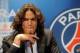 PARIS, FRANCE - JULY 16: Paris Saint-Germain's (PSG) new forward, Edinson Cavani, attends a press conference on July 16, 2013 in Paris, France. Cavani's transfer to Paris Saint-Germain football club is reported to have cost in the region of £55m. (Photo b