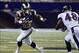 Aug 29, 2013; St. Louis, MO, USA; St. Louis Rams running back Benny Cunningham (45) rushes against the Baltimore Ravens during the second half at the Edward Jones Dome. The Rams defeated the Ravens 24-21. Mandatory Credit: Scott Rovak-USA TODAY Sports