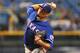 ST. PETERSBURG, FL - SEPTEMBER 16: Pitcher Matt Garza #22 of the Texas Rangers starts against the Tampa Bay Rays September 16, 2013 at Tropicana Field in St. Petersburg, Florida. (Photo by Al Messerschmidt/Getty Images)