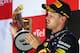 Vettel's getting used to surveying these