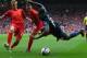 LIVERPOOL, ENGLAND - SEPTEMBER 01: Iago Asbas of Liverpool challenges Danny Welbeck of Manchester United during the Barclays Premier League match between Liverpool and Manchester United at Anfield on September 01, 2013 in Liverpool, England. (Photo by A