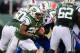 EAST RUTHERFORD, NJ - SEPTEMBER 22: Running back Bilal Powell #29 of the New York Jets carries the ball in the 2nd half of the Jets 27-20 win over the Buffalo Bills at MetLife Stadium on September 22, 2013 in East Rutherford, New Jersey. (Photo by Ron Ant