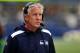 SEATTLE, WA - SEPTEMBER 22: Head coach Pete Carroll of the Seattle Seahawks paces the sidelines during the fourth quarter of the game against the Jacksonville Jaguars at CenturyLink Field on September 22, 2013 in Seattle, Washington. (Photo by Steve Dykes