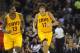 CLEVELAND, OH - OCTOBER 30: Tristan Thompson #13 and Anderson Varejao #17 of the Cleveland Cavaliers run down court during the game against the Washington Wizards at Quicken Loans Arena on October 30, 2012 in Cleveland, Ohio. The Cavaliers defeated the Wi