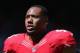 SAN FRANCISCO, CA - SEPTEMBER 08: Linebacker Corey Lemonier #96 of the San Francisco 49ers looks on prior to the start of the game against the Green Bay Packers at Candlestick Park on September 8, 2013 in San Francisco, California. (Photo by Jeff Gross/