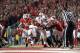 MADISON, WI - NOVEMBER 17: Carlos Hyde #34 of the Ohio State Buckeyes runs this ball in for a touchdown in extended play during the game against the Wisconsin Badgers at Camp Randall Stadium on November 17, 2012 in Madison, Wisconsin. (Photo by Mike McGin