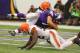 MINNEAPOLIS, MN - SEPTEMBER 22: Christian Ponder #7 of the Minnesota Vikings dives into the end zone for a touchdown against the Cleveland Browns on September 22, 2013 at Mall of America Field at the Hubert Humphrey Metrodome in Minneapolis, Minnesota. (
