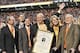 Oct 20, 2012; Knoxville, TN, USA; Tennessee Volunteers former head coach Phillip Fulmer waves to the crowd as he is inducted into the College Football Hall of Fame prior to the game against the Alabama Crimson Tide at Neyland Stadium. Mandatory Credit: Ji