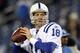 NASHVILLE, TN - DECEMBER 09: Peyton Manning #18 of the Indianapolis Colts throws a pass before the NFL game against the Tennessee Titans at LP Field on December 9, 2010 in Nashville, Tennessee. (Photo by Andy Lyons/Getty Images)