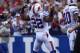ORCHARD PARK, NY - SEPTEMBER 15: Fred Jackson #22 of the Buffalo Bills celebrates his touchdown during NFL game action against the Carolina Panthers at Ralph Wilson Stadium on September 15, 2013 in Orchard Park, New York. (Photo by Tom Szczerbowski/Getty