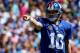 CHARLOTTE, NC - SEPTEMBER 22: Eli Manning #10 of the New York Giants during their game at Bank of America Stadium on September 22, 2013 in Charlotte, North Carolina. (Photo by Streeter Lecka/Getty Images)