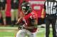 ATLANTA, GA - SEPTEMBER 15: Julio Jones #11 of the Atlanta Falcons runs with a catch against the St. Louis Rams at the Georgia Dome on September 15, 2013 in Atlanta, Georgia. (Photo by Scott Cunningham/Getty Images)