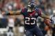 HOUSTON, TX - JANUARY 05: Arian Foster #23 of the Houston Texans runs the ball against the Cincinnati Bengals during the AFC Wild Card Playoff Game at Reliant Stadium on January 5, 2013 in Houston, Texas. (Photo by Ronald Martinez/Getty Images)