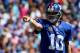 CHARLOTTE, NC - SEPTEMBER 22: Eli Manning #10 of the New York Giants during their game at Bank of America Stadium on September 22, 2013 in Charlotte, North Carolina. (Photo by Streeter Lecka/Getty Images)