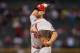 DENVER, CO - SEPTEMBER 18: Adam Wainwright #50 of the St. Louis Cardinals pitches against the Colorado Rockies in the first inning of a game at Coors Field on September 18, 2013 in Denver, Colorado. (Photo by Dustin Bradford/Getty Images)