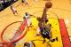 MIAMI, FL - JUNE 20: Tim Duncan #21 of the San Antonio Spurs attempts a shot against Chris Bosh #1 of the Miami Heat during Game Seven of the 2013 NBA Finals on June 20, 2013 at the American Airlines Arena in Miami, Florida. NOTE TO USER: User expressly a