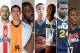 Atlanta's new cast of players (from left): Pero Antic, Gustavo Ayon, DeMarre Carroll, Jared Cunningham, Elton Brand, Paul Millsap and Dennis Schroeder.