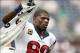 Sep 15, 2013; Houston, TX, USA; Houston Texans receiver Andre Johnson (80) prior to the game against the Tennessee Titans at Reliant Stadium. Mandatory Credit: Matthew Emmons-USA TODAY Sports