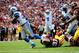 LANDOVER, MD - SEPTEMBER 22: Joique Bell #35 of the Detroit Lions scores a touchdown in the first quarter during a game against the Washington Redskins at FedExField on September 22, 2013 in Landover, Maryland. (Photo by Patrick McDermott/Getty Images)