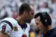 HOUSTON, TX - SEPTEMBER 15: Head coach Gary Kubiak of the Houston Texans and his quarterback Matt Schaub #8 go over a play in the fourth quarter of the game against the Tennessee Titans at Reliant Stadium on September 15, 2013 in Houston, Texas. (Photo