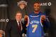 The Knicks acquired Carmelo Anthony in a midseason trade with the Denver Nuggets in February, 2011.