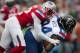 HONOLULU - JANUARY 30: Devin McCourty, #32 of the New England Patriots, tackles Roddy White, #84 of the Atlanta Falcons, during the 2011 NFL Pro Bowl at Aloha Stadium on January 30, 2011 in Honolulu, Hawaii. (Photo by Kent Nishimura/Getty Images)