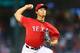 ARLINGTON, TX - SEPTEMBER 24: Yu Darvish #11 of the Texas Rangers throws against the Houston Astros in the first inning at Rangers Ballpark in Arlington on September 24, 2013 in Arlington, Texas. (Photo by Ronald Martinez/Getty Images)
