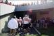 Sep 28, 2013; Morgantown, WV, USA; The Oklahoma State Cowboys walk back to the locker room before the game their game against the West Virginia Mountaineers at Milan Puskar Stadium. Mandatory Credit: Peter Casey-USA TODAY Sports